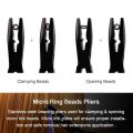 Micro Links Hair Extensions Kit, Hair Extension Pliers for Beads, Hair Extension Loop Needle Pulling Hook Tool Bead Device Tool Kits, Micro Link Tools for Hair or Feather Extensions Styling. 