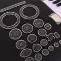 22Pcs Drawing Art Toy Students Geometric Spiral Stationery Tool Spirograph Ruler. 