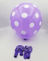 POLKA DOT LATEX BALLOON PARTY DECORATION BALLOONS ( PACK OF 25 BALLOONS ). 