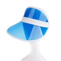 Fashion Summer Sun Hat Women Man Transparent Visor Clear Plastic Adult Sunscreen Cap Sunhat Uni Outdoor Hats. 