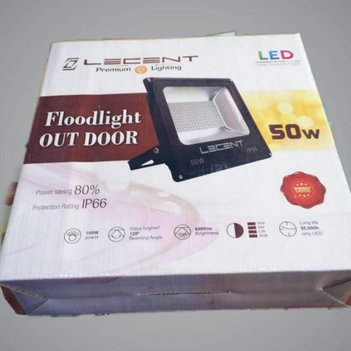 LECENT Premium Projector Reflector Waterproof Dust Waterproof 50W LED Spot Light | Equivalent,120 Beam Angle 5500 km Backyard Lights for Party-Garden-Lawn-Yard.
