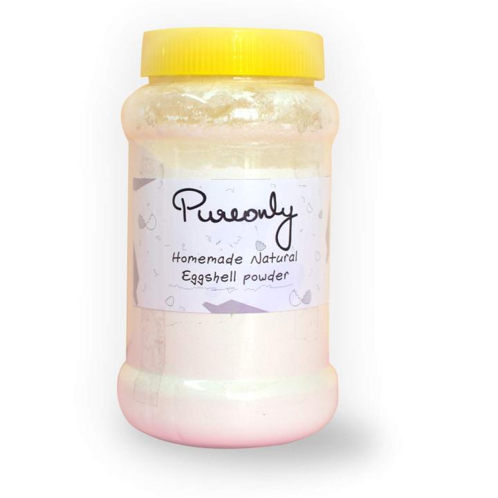 PureOnly Processed and Cleaned Calcium Homemade Egg Shell Powder 200 gm