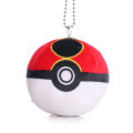 TAKARA TOMY Pokemon Keychain Pikachu Pokeball Plush Toys Pet Elf Ball Doll Soft Stuffed Bag Pendant. 