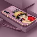 Casing For Infinix Note 12 Pro 5G Infinix Note 12 VIP Luxury Cartoon OnePiece Luffy Camera Protection Phone Case Plating Edges Silicone Soft Cover With Free Lanyard. 