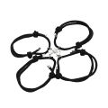 4pcs/set Best Friend Bracelet for Women Girl Black Rope Friendship Bracelet Jewelry Gift. 