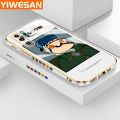 YIWESAN For Huawei P30 Pro Case Cartoon Van Gogh Moucow Luxury Plating Phone Case Pattern Silicone Cassing Full Cover Camera Protect Cases Shockproof Softcase. 