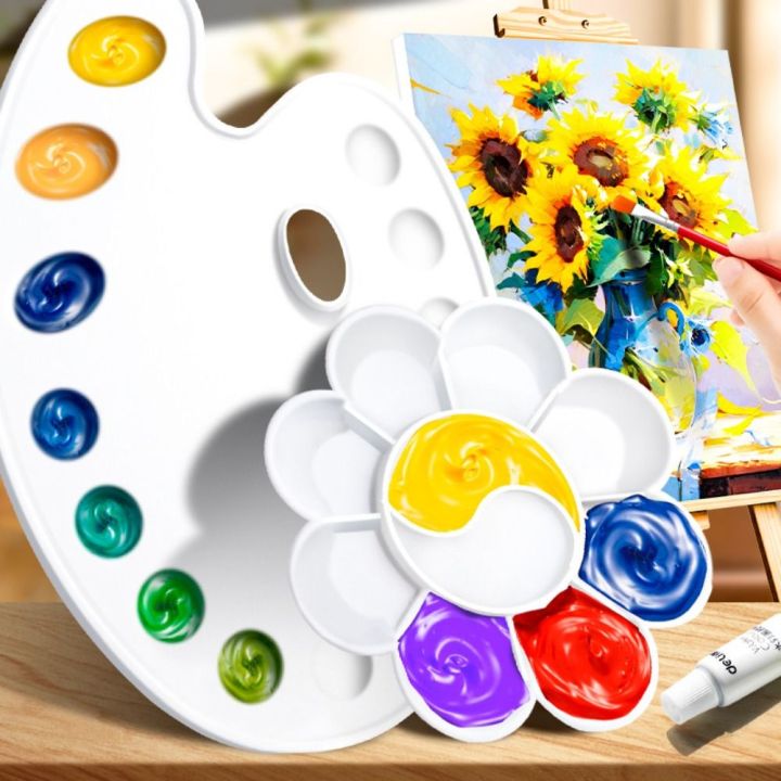 pigment-box-plastic-oil-watercolor-palette-diy-white-art-pigment-tray