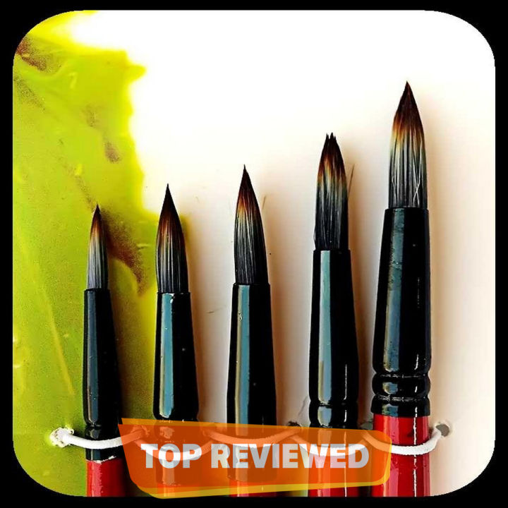 Round Royal Art Paint Brush Set of 5 - Premium Quality