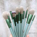 Fix Makeup Brushes Set 13 Pcs Including Contour Concealer foundation powder blush highlighter blending eyeshadow pencil eyebrow smudging lip brush. 