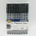 Pigment liner, Water Based Brush Markers Different Size Pigment Liner Triangular Fine liner Pens for Art Supplies Stationery. 