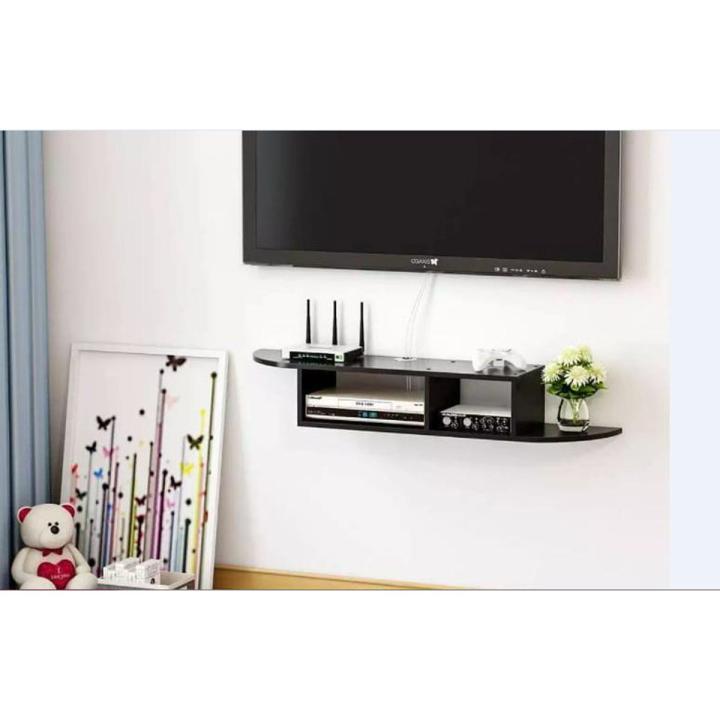 Modern Wall Mount Floating Shelf TV Console for Cable Boxes/Routers/Remotes/DVD Players/Game Console