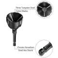 1 Piece Hex-Shank Deburring External Chamfer Tool Quick Release Deburring Chamfering Drill Bit Bolt Black Deburring Tool Fits 3-20mm. 