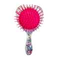 1 PC Comb/ BRUSH (Random Color) Anti-Static Massage Combs Hair Accessories Cute Cartoon Princess Hair Plastic Hot Brush For Baby Girls Children. 