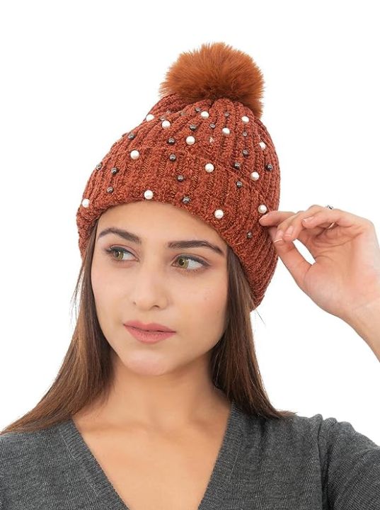 AMOLDO%20Wool%20Beanies%20Women%20Poms%20Fashion%20Pearl%20Knitted%20Hat%20Girls%20Female%20Beanie%20Cap%20Stylish%20Moti%20Cap%20-%20Image%205