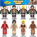 Chainsaw Man Attack on Titan Jujutsu Kaisen Minifigures Lego Building Blocks Denji/Eren/Mikasa/Yuji Figures Toys. 