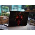Black and red plastic frame, vector, planet, space, meteors Laptop Notebook Skin Sticker Cover Art Laptop Skin Fits 13.3" 14" 15.6" 16". 