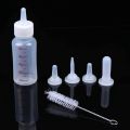 Pet Nursing Bottle Kits Replacement Nipple Cat Feeding Bottle for Newborn Kittens, Puppies, Rabbits, Small Animals. 