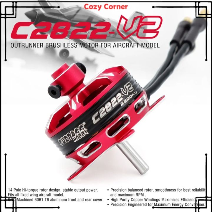 CozySURPASS HOBBY Brushless Motor 2-5S C2822 C2826 C2830 C2834 C2838 For RC Aircraft Plane Multicopter Brushless Outrunner Motor