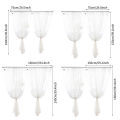 JM Floral Black White Lace Window Curtain Door Curtain Living Room Bedroom Drapes Sperate Curtains Home Decor Organza. 
