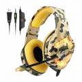 RGB Gaming Headphones  noice cancalation 3.5mm With USB Earphone Surround Stereo Headphone for PC, PS4, Xbox One, Ergonomic Design Over Ear with Mic Professional Headset For Gaming By One Click Pick. 