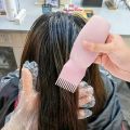 Pack of 2 Hair oil applicator comb bottle with Silicone Scalp Massage Shampoo Brush Scalp Hair Scrubber. 