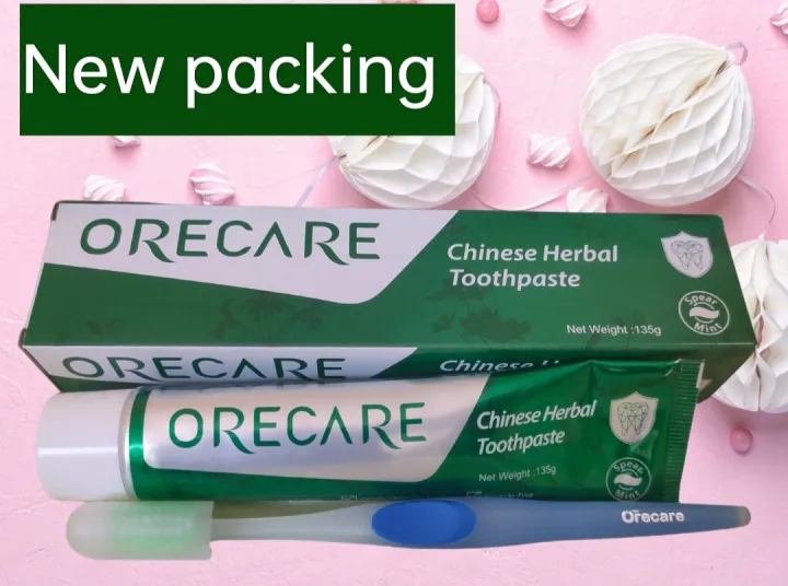 (3 pack ) tiens Orecare chinese herbal Toothpaste 135gm with brush ...