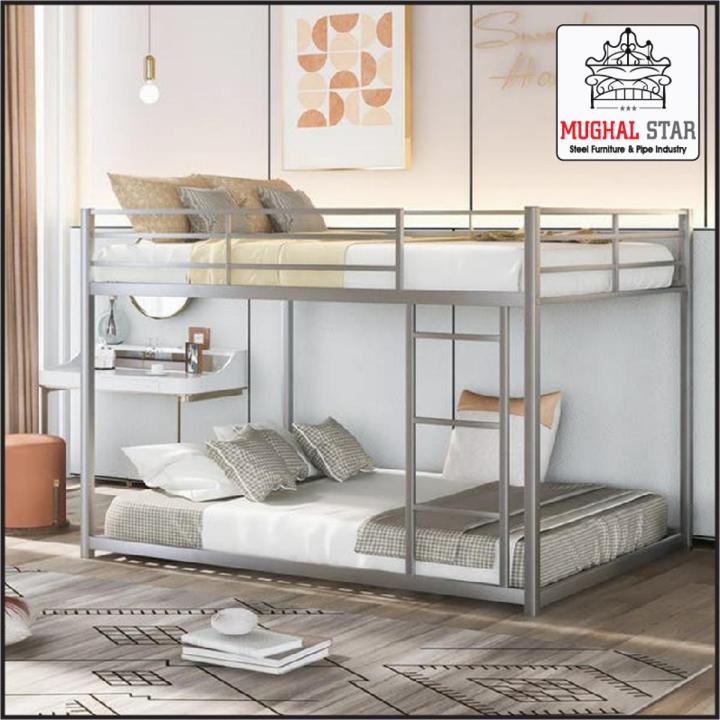 Twin Bunk Bed, Bunk Bed, 2 Story Bunk Bed, Mughal Star Steel Furniture