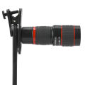 20X Long Focus Zoom Telephoto Lens with Clip for Smart Phone PC Black. 