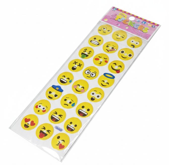 Funny 3D Emoji Bubble Stickers Sheet | Waterproof Self-Adhesive Decals ...