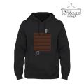 The Vintage Clothing black LINING printed kangro Hoodies For Men / Hoodies For Girls pullover. 