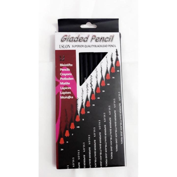 Set of 12pcs different shades Drawing/Sketching pencils