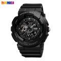 SKMEI Sports Fashion Digital Chronograph Dual Display Alarm 50M Waterproof EL Light Watches For Women Kids 1689. 