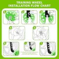 Pack of 2- Bicycle Universal Stabilisers Children Kid Training Wheel 12 ,14 ,16 ,18 ,20 Cycle Supporting Wheels Adjustable Bicycle Wheels Bike Side Wheels Training Balance Small Wheels For Universal Kids Bike Wheels. 