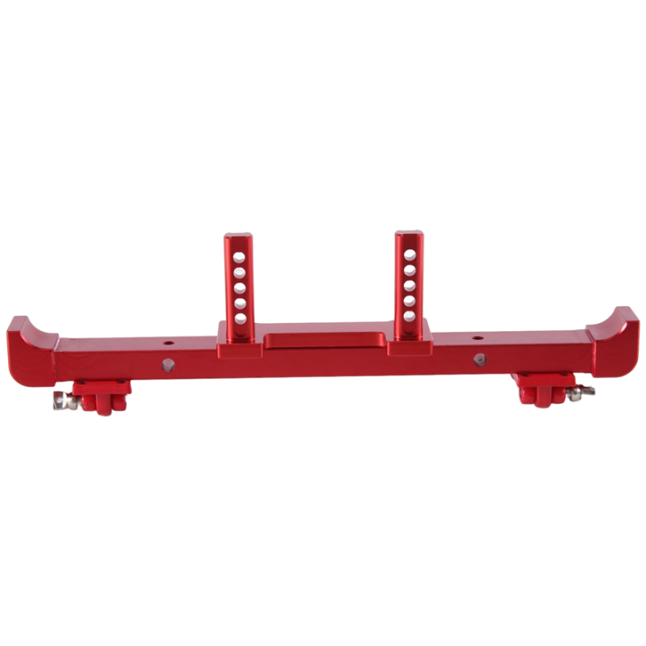 For 1/12 MN128 Shepherd Remote Control Car Replacement Parts Accessories 6061 Aluminum Upgrade Rear Bumper Bumper Guard Red
