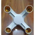 4 in 1 E27 Heads Lamp Bulb Holder Light Base Converter, 4 in 1 holder, 4 in 1 LED Bulb Holder, 4in1 LED bulb Holder. 
