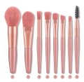 8Pcs Mini Size Makeup Brushes Pcs Mini Travel Portable Soft Makeup Brushes Set Eye Shadow Foundation Powder Eyelash Lip Concealer Blush Make Up Brush Set. 