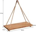 Wall Wood Floating Shelf Rustic Hanging Swing Rope Shelves Set of 3 Wall shelves Wall shelves Storage shelves Bookshelves Wall mounted shelves Hanging shelves. 