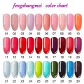 Fengshangmei One Step Gel Nail Polish 3 in 1 Color UV Led Varnish Soak Off Smalto Nail Gel 15ml. 
