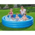 BESTWAY INFLATABLE COLOUR 3 RING SWIMMING POOL KIDS INFLATABLE BATHTUB SUMMER FUN TOY  183x33 cm - 51027. 