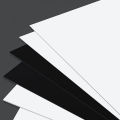 PVC Plastic Sheet Hard Rigid Board White Black Plastic Sheet Model Making Material Handmade Pad Panel Plate Thickness 0.2-2mm. 