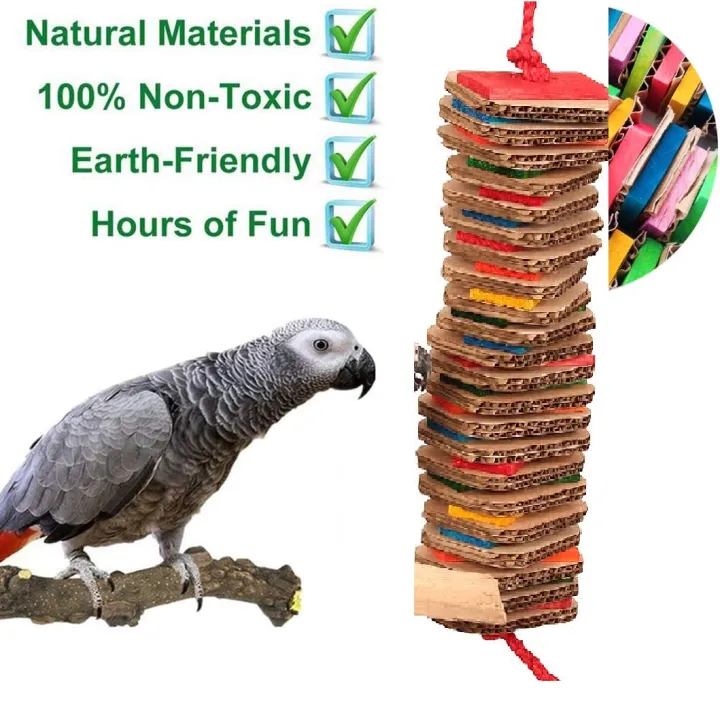 BIRD%20AMAZON%20Parrot%20Toys%20for%20Medium%20Birds,%20Cardboard%20Bird%20Toys%20African%20Grey%20Parrot%20Toys,%20Natural%20Wooden%20Bird%20Cage%20Chewing%20Toy%20with%20Clip%20for%20Small%20Medium%20Parrots%20and%20Birds%20Cockatiel%20Conure%20-%20Image%202