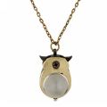 Owl Pendant Watch Pocket Watch Necklace Quartz Chain Watch. 