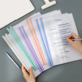 Clear Folder with Sliders 10 Pcs Clear Report Covers with Sliding Bar A4/letter Size No Punching Required Thickened Drawbar Folder Convenient Document Protection for Southeast Asian for Documents. 
