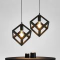 Multi colour Square Cube Hanging Light | Ceiling Light | Pendant Lamp for Home Decor | Stylish Ceiling & Pendant Lighting | Room lights | Led bulbs (Bulb Not Included). 