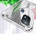 Infinix Smart 5 Pro Airbag Case Anti Shock and Anti-Scratch Resistant Clear View Transparent Silicone Back Cover. 