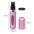 1/5pcs Portable 5ml Aluminum Mini Perfume Refill Atomizer Bottle Travel Scent Pump Spray Case Refillable Perfume Fragrance Empty Bottle Spray Atomizer Cosmetic Container Jar Tool.. 