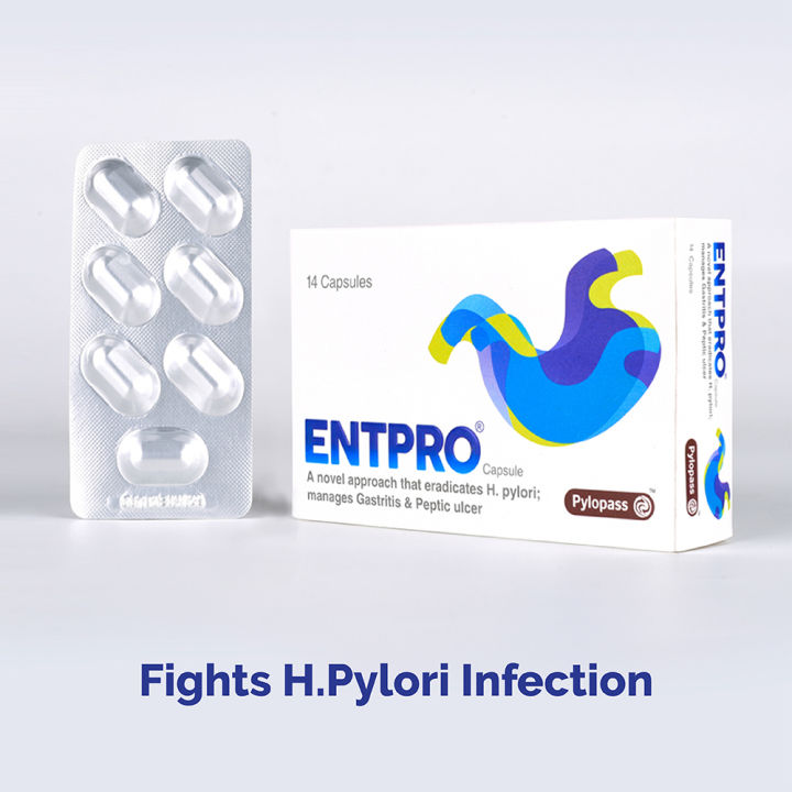 ENTPRO ® H. Pylori Relief Supplement - Promotes Digestive Health & Comfort - 14 Capsules | Matrix Pharma