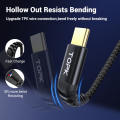 TOPK 1M 60W USB Type C Cable to USB C Cable for Samsung S10 Xiaomi Oneplus PD QC3.0 Fast Charging. 