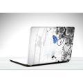 abstract-blue-butterfly laptop back vinyl skin sticker 12 13 14 15 15.6 inch size for all laptop skin sticker. 