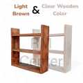 Wooden Spice Rack || Wooden Shelf || Kitchen Organization idea || Kitchen Shelves || Essential Oil Rack || Spices || Jar Shelf || With Jars and Without Jars LightBrown & clear Clour. 